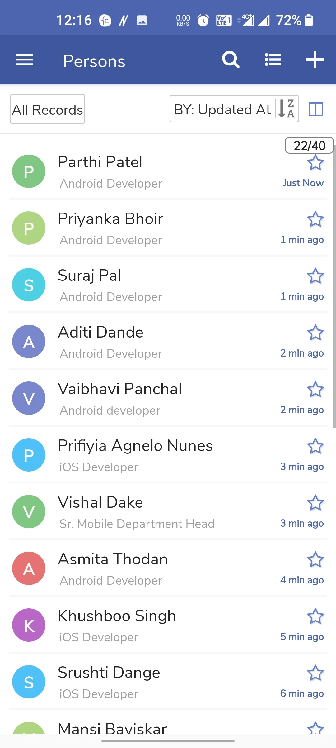 Sangam Mobile CRM screenshot
